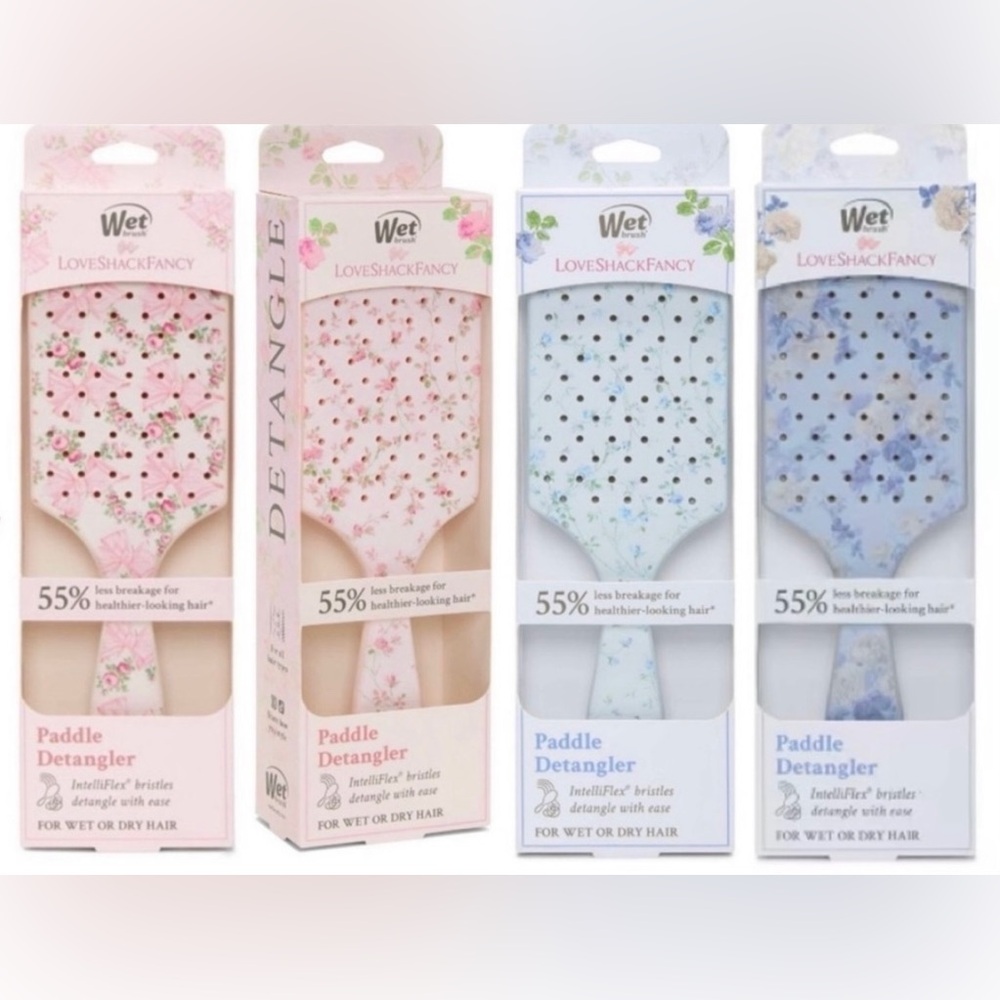 LOVESHACKFANCY Wet Brush Paddle Brush Full Collection